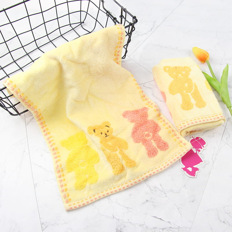 Katoenen jacquard gezicht handdoek voor kinderen